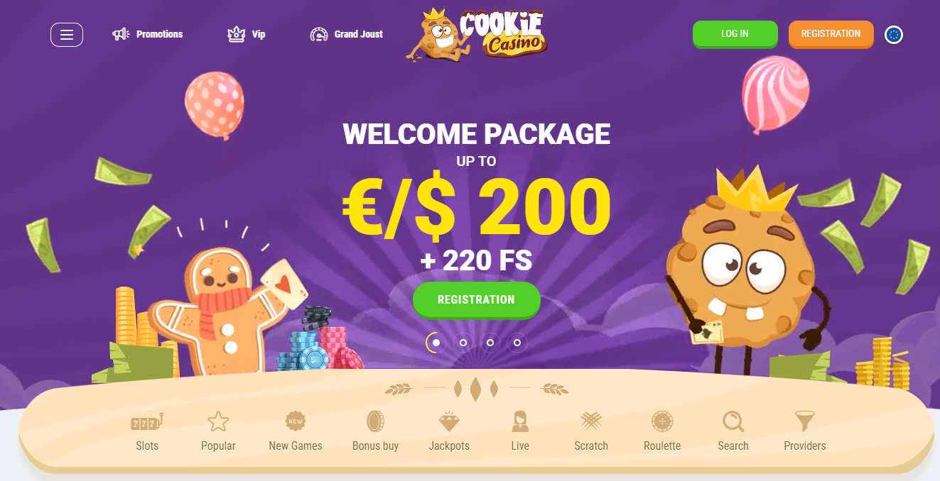 Cookie casino inloggen