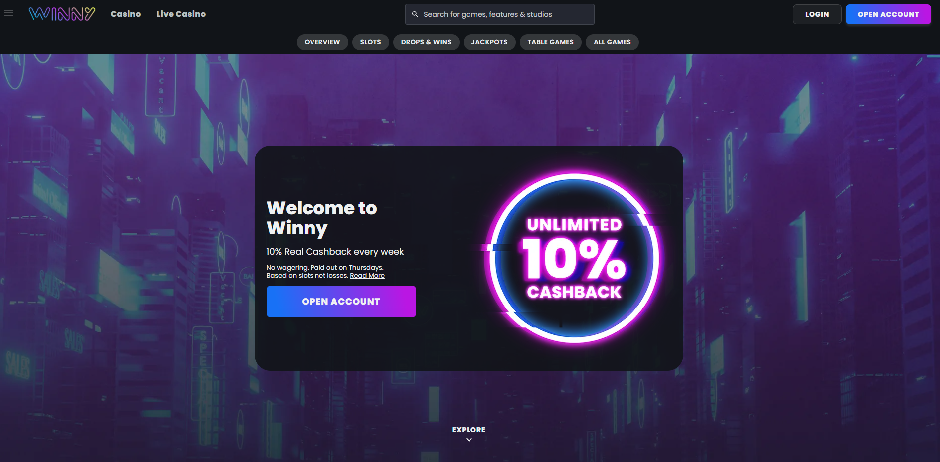Winny casino
